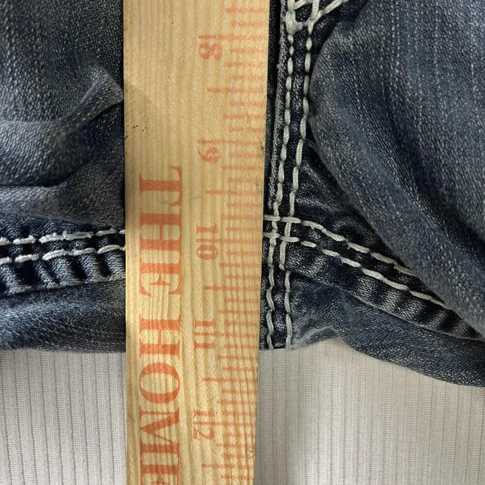 True Religion Section Straight Jeans Mens 36x31 Blue Denim Straight Leg